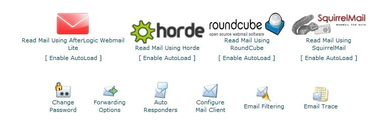 WebMail CLients Available