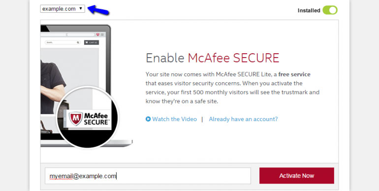 Enter your Email Address and Click on the Activate Now Button