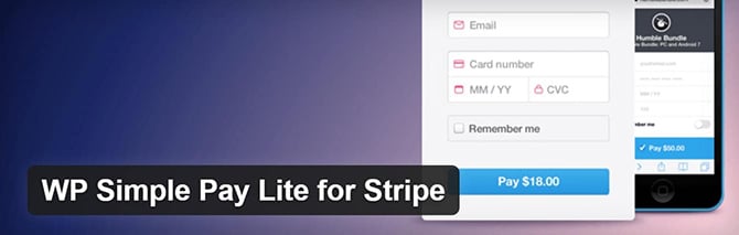 WP Simple Pay Lite for Stripe WordPress plugin WP Simple Pay Lite for Stripe Plugin