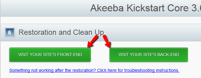 finalizing the installation