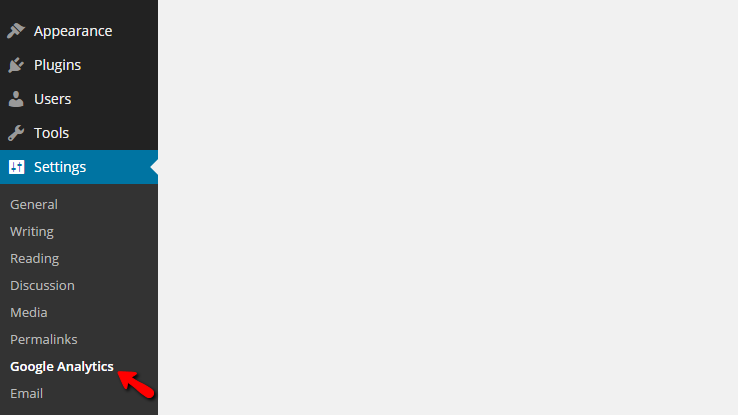 accessing the settings page