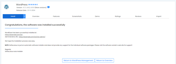 WordPress Custom Install